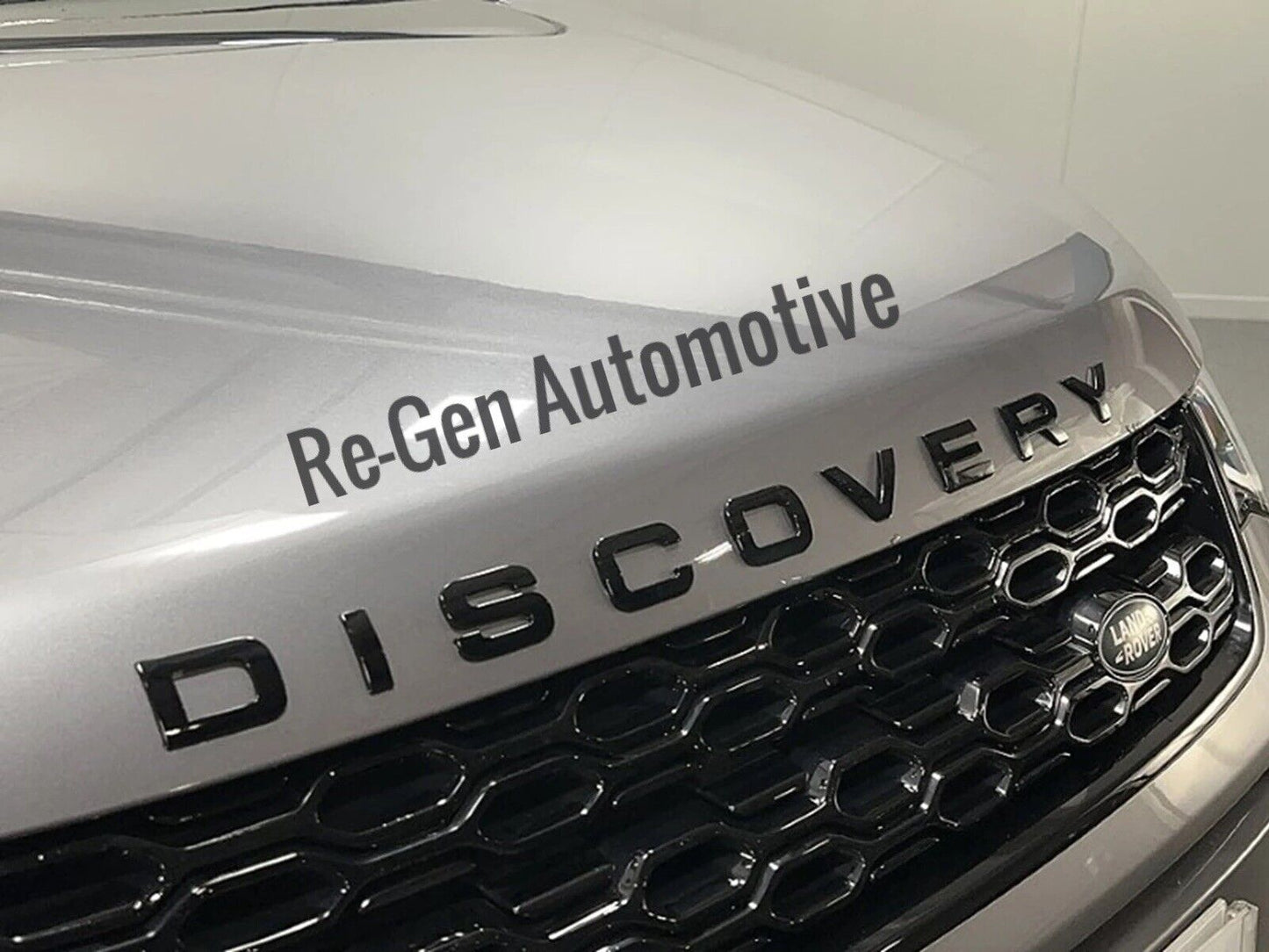 LAND ROVER DISCOVERY GLOSS BLACK BONNET / TAILGATE LETTERS / BADGES