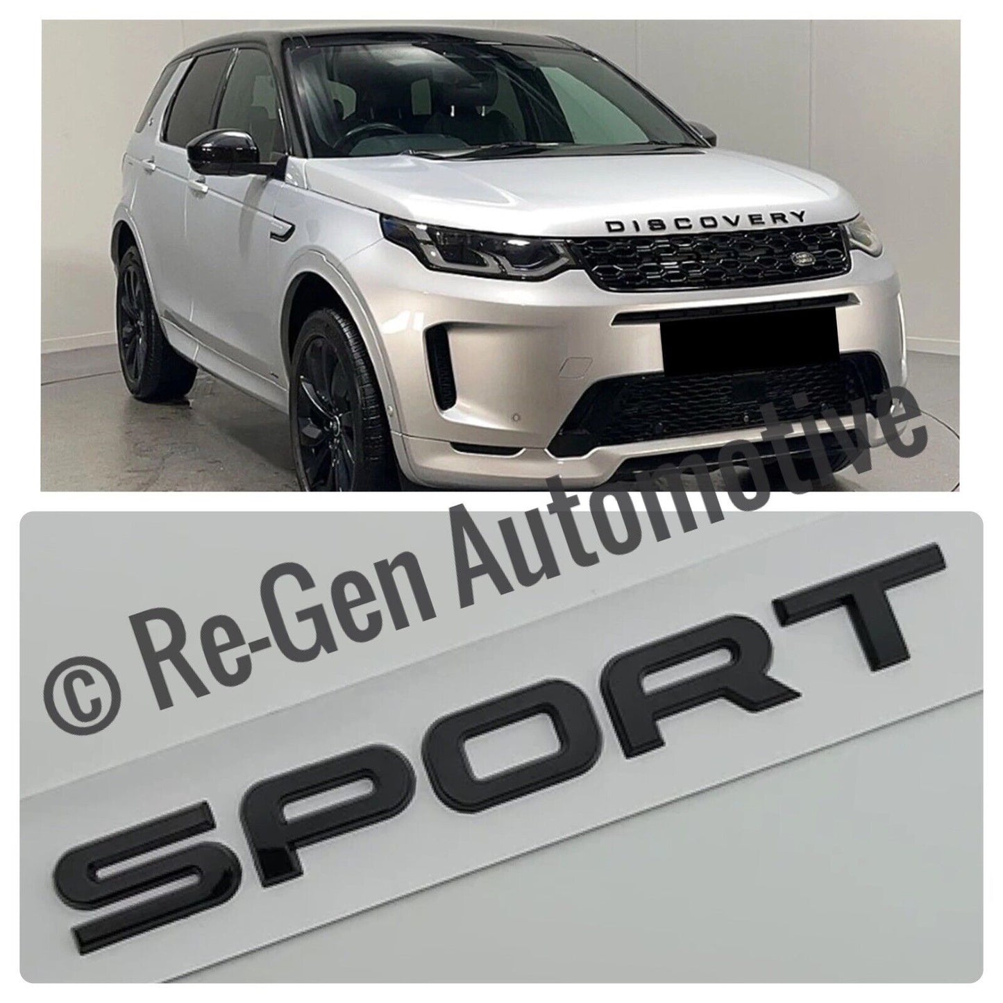 DISCOVERY SPORT GLOSS BLACK REAR TAILGATE LETTERING BADGE